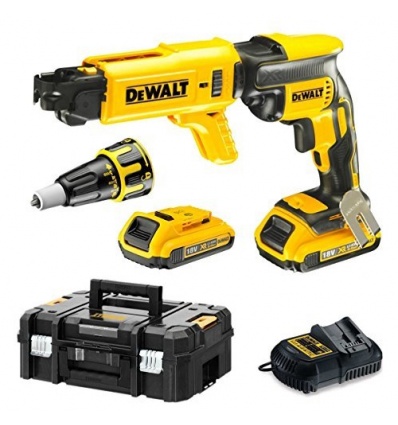 Visseuse plaque de plâtre Dewalt DCF620D2K 18 V 2 batteries 2 Ah chargeur Tstak