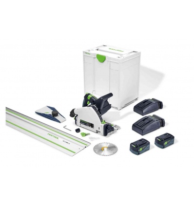 Scie plongeante Festool TSC 55 52 KEBIPlusXLFS 36 V 2 batteries 52 Ah 2 chargeur