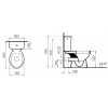 Pack WC complet sortie horizontale Vitra Normus