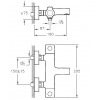 Mitigeur bain douche thermostatique Vitra AQUAHEAT design rond chromé