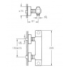 Mitigeur douche thermostatique AQUAHEAT RS3 chromé VITRA A47158EKM