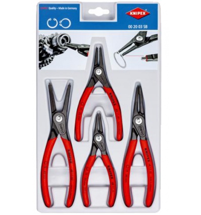 Jeu de 4 pinces de précision Knipex pour circlips