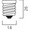 Lampe LED flamme dépolie Sylvania TOLEDO E14 470 Lm 29607