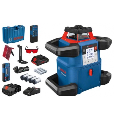 Laser rotatif sansfil Bosch GRL 600 CHV Professional 18 V batterie ProCore 18 V 4 Ah chargeur