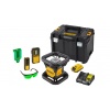 Niveau laser rotatif vert sansfil à double pente Dewalt DCE079D1G 18 V batterie 2 Ah chargeur