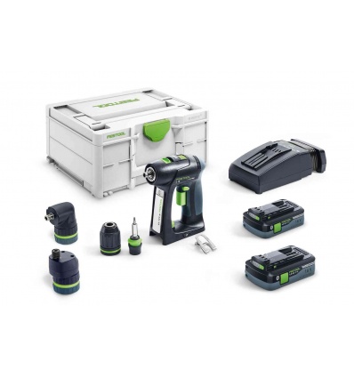 Perceusevisseuse Festool C 18 HPC 40 ISet 18 V 2 batteries 4 Ah chargeur SYSTAINER 3