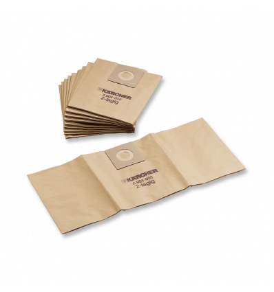 Lot de 5 sacs filtrants papier Kärcher pour NT25 NT35 NT361