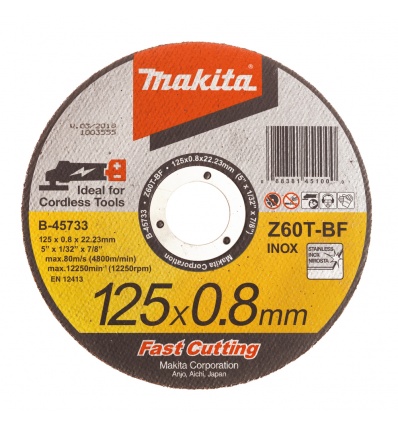 Disque à tronçonner métal et inox Makita B45733