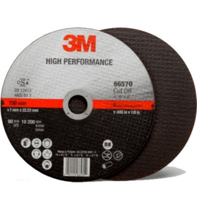 Disque à tronçonner 3M acier High Performance