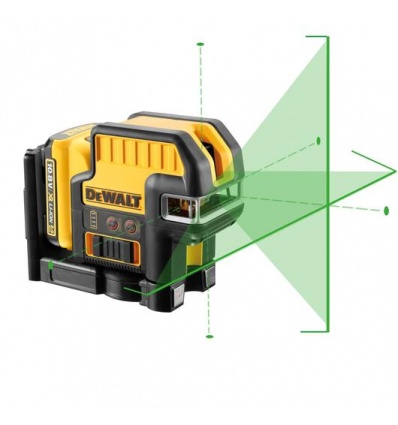 Niveau laser croix 5 points XR Dewalt DCE0825D1G 108 V batterie 20 Ah chargeur TSTAK