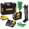 Niveau laser croix verte sansfil Dewalt XR DCE088D1G 108 V batterie 2 Ah chargeur TSTAK