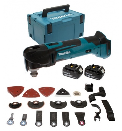 Découpeurponceur multifonctions Makita DTM51RMJX3 2 batteries 40 Ah chargeur coffret MAKPAC