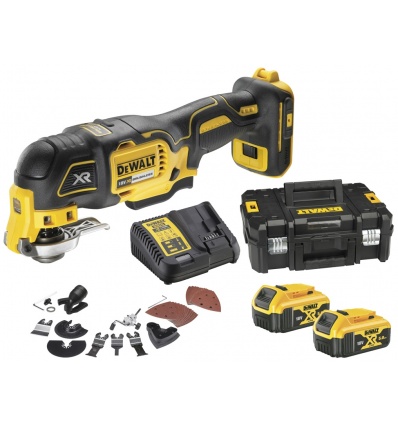 Scie oscillante sansfil Dewalt XR DCS356P2 18 V 2 batteries 5 Ah chargeur accessoires