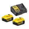 Scie oscillante sansfil Dewalt XR DCS356P2 18 V 2 batteries 5 Ah chargeur accessoires