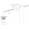 Paire darticulations de portail Locinox à tige longue GBM12DP4015002