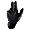 Gant jetable 246BK en nitrile Noir non poudré avec poignée texturée 6 mil 015 mm Boîte de 50 gants Taille 10