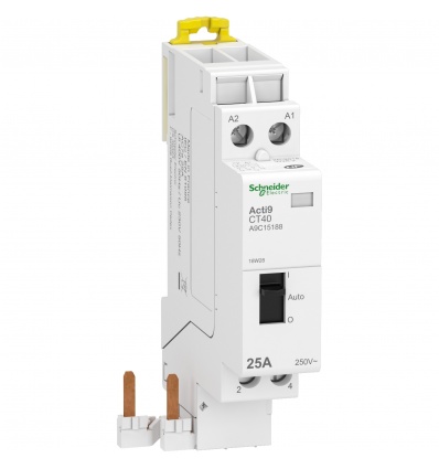 Contacteur à sélecteur ACTI9 IDT40 CT Schneider Electric 25 A 2P contact 2F 230 V A9C15188