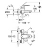 Mitigeur baindouche Grohe EURO PLUS