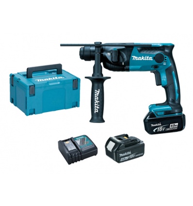 Perforateur SDSPlus sansfil Makita DHR165RMJ 18 V 2 batteries 4 Ah chargeur coffret Makpac 3