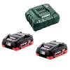 Visseuse à choc sansfil Metabo SSD 18 LTX 200 BL 18 V 2 batteries 40 Ah chargeur Metabox 602396800