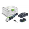 Scieoscillante sansfil Festool OSC 18 HPC 40 EIPlus 18 V batterie 4 Ah chargeur Systainer