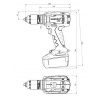 Perceuse visseuse sansfil Metabo BS 18 LTX Impuls 18 V 2 batteries 40 Ah chargeur METABOX