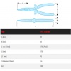 Pince à becs demironds isolée Facom 1000 V série VSE 19316AVSE