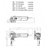 Meuleuse dangle 1550W Metabo WEV 15125 QUICK boîte en carton 6004468000