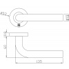 Béquille double sur rosace inox Héraclès Jade 1194