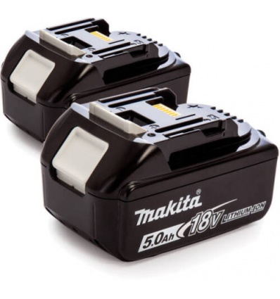 Pack 2 batteries Makita 18 V 50 Ah BL1850B PACK2BAT5LI