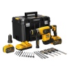 Perforateurburineur SDSPlus XR Flexvolt 54 V machine complète coffret TSTAK DEWALT DCH417X2