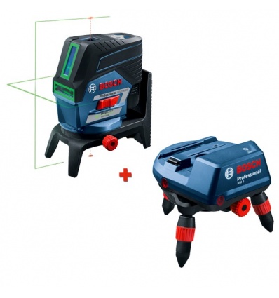 Laser combiné Bosch GCL 250CG Vert batterie 20 Ah chargeur LBOXX support RM3