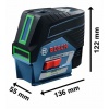 Laser combiné Bosch GCL 250CG Vert batterie 20 Ah chargeur LBOXX support RM3