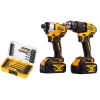 Pack de 2 outils 18V Dewalt DCD709DCF809 2 batteries 4 Ah chargeur coffret DT70708 TSTAK DCK2062M2T