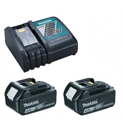 Pack de 2 batteries 18 V 4 Ah Makita chargeur DC18RC