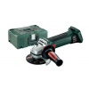 Meuleuse dangle sansfil Metabo W 18 LTX 125 Quick 18 V sans batterie ni chargeur coffret MetaBox