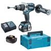 Perceusevisseuse à percussion sansfil Makita DHP481RTJ 18 V 2 batteries 5 Ah chargeur MAKPAC