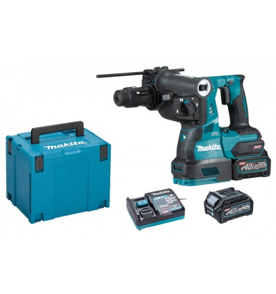 Perforateur SDS sansfil Makita HR004GD201 40 V 2 batteries 25 Ah chargeur coffret Makpac