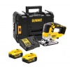 Scie sauteuse sansfil Dewalt DCS334P2 18 V 2 batteries 5 Ah chargeur coffret Tstak