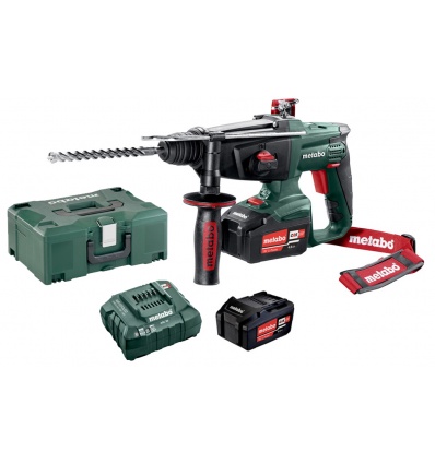 Perforateur SDS sansfil Metabo KHA 18 LTX 18 V 2 batteries 4 Ah chargeur coffret Mebabox