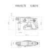 Perforateur SDS sansfil Metabo KHA 18 LTX 18 V 2 batteries 4 Ah chargeur coffret Mebabox