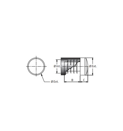 Embout rond intérieur cannelé Réf 16 - FORTAPS