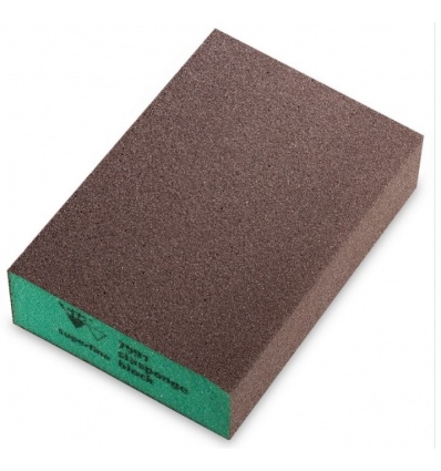 Éponge abrasive 4 flex block 4 faces souple superfine vert