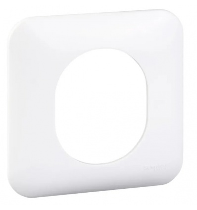 Ovalis - Plaque de finition blanche (RAL9003) - 1 poste Blanc - SCHNEIDER ELECTRIC