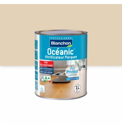 Vitrificateur parquet Océanic Air Protect, finition bois brut, bidon de 1 litre