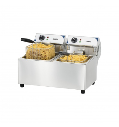 FRITEUSE ÉLECTRIQUE 2 X 7 LITRES - acier inoxydable- - CFE72B- Casselin