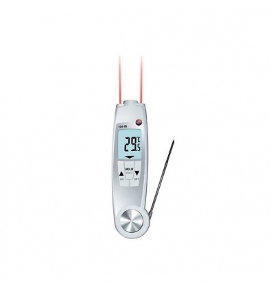 Thermomètre de pénétration repaliable et infrarouge 2 en 1 testo 104IR