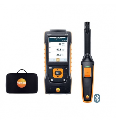 Set testo 440 Sonde CO2 Bluetooth capteur humiditétempérature et Anémomètre multifonctions