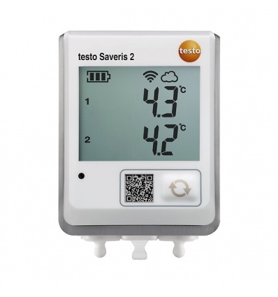 Enregistreur de données WiFi testo Saveris 2T2 avec écran et 2 entrées de sondes de température CTN