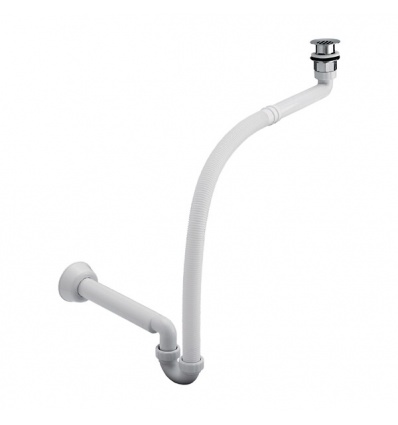 Siphon bonde pour lavabo PMR inclinable